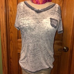 Rebel 1X Sluubed Gray Tee w pocket